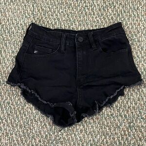 KanCan Black Cut Off Jean Shorts Size 24 Women’s
